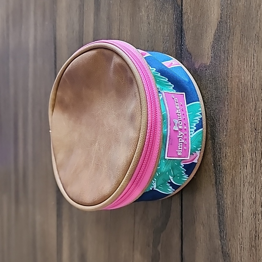 Simply Southern Palms Zippered Jewelry travel case